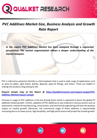 PVC Additives Market Size, Share, Demand and Forecast Report to 2027