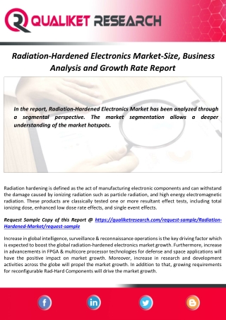 Radiation-Hardened Electronics Market Size and Forecast Report to 2027