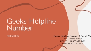 Geek Helpline