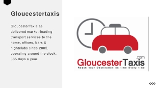 Taxis In Gloucester UK
