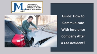 Guide: How to Communicate With Insurance Company After a Car Accident?