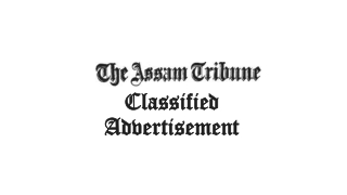 Assam Tribune Newspaper Classified Advertisement