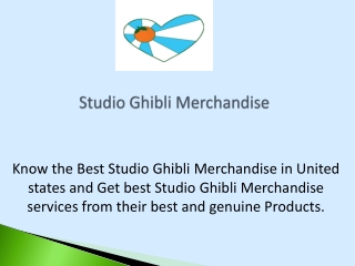 Studio Ghibli Merchandise