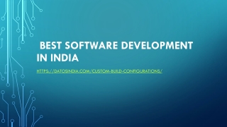 Best Software Development in India