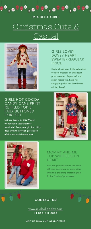 Girls Boutique Dresses | Christmas Cute and Casual