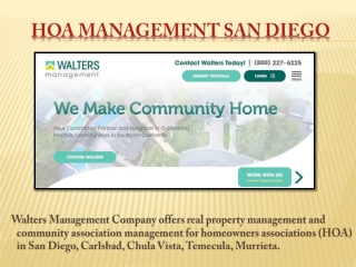 Homeowner Association Management San Diego