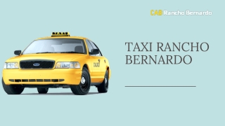 Taxi Rancho Bernardo