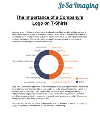 The Importance of a Company’s Logo on T-Shirts