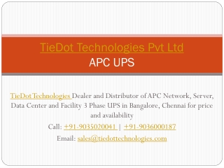 APC UPS Authorized Dealer, Distributor | Call: 9036000187 | Bangalore, Chennai