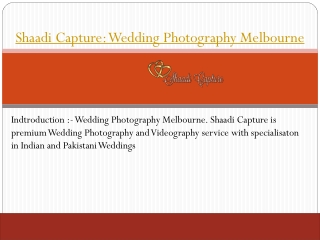 Shaadi Capture - Cheap Wedding Photography Melbourne 2020