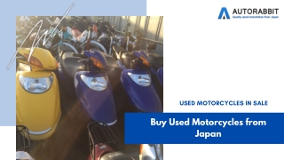 Used Motorcycles from Japan for Sale