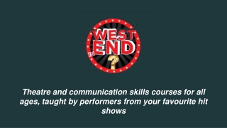 Communication Skills Courses for Schools - West End in