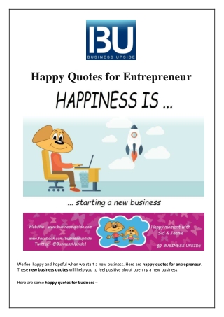 Happy Quotes for Entrepreneur