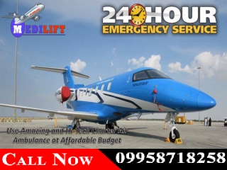 Get Best Medical Charter Air Ambulance from Patna, Kolkata to Delhi at Genuine Cost