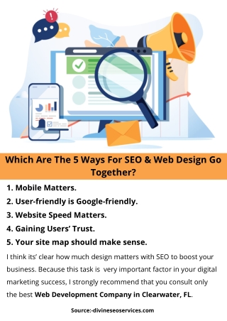 Which Are The 5 Ways For SEO & Web Design Go Together?