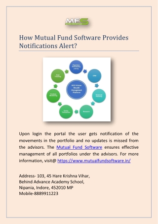 How Mutual Fund Software Provides Notifications Alert?