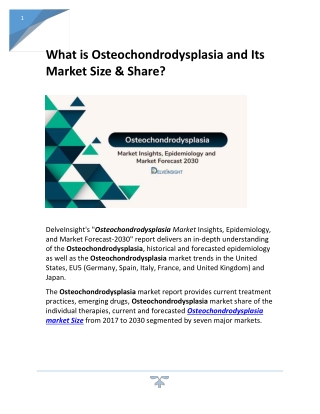 Osteochondrodysplasia market