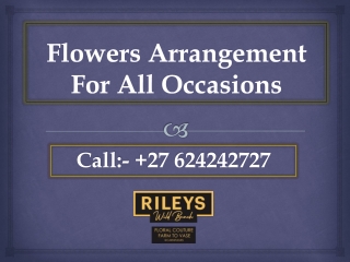 Flowers Arrangement For All Occasions