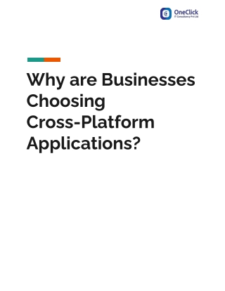 Why are Businesses Choosing Cross-Platform Applications?