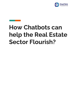 How Chatbots can help Real Estate Sector?