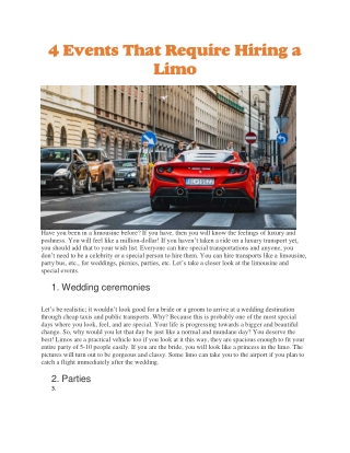 Best limo service in michigan