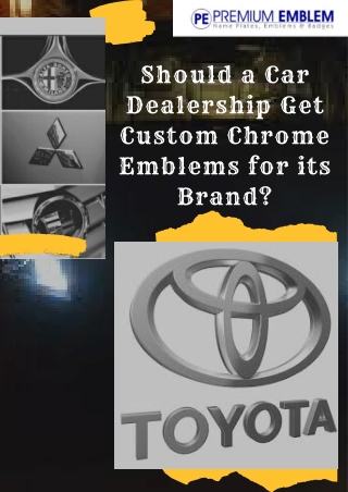 Custom Car Emblems for Car Business | Premium Emblem