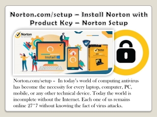 Norton.com/setup – Install Norton with Product Key – Norton Setup