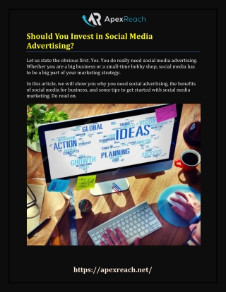 Should You Invest in Social Media Advertising?