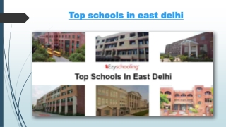 Top schools in east delhi