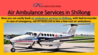 Air Ambulance Services in Shillong