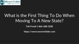 What is the First Thing To Do When Moving To A New State?