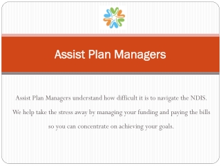 NDIS Providers Western Australia | Assist Plan Managers