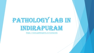 Pathology lab in Indirapuram