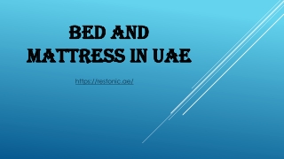 Bed and mattress in UAE