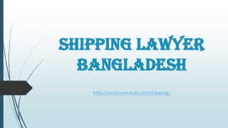 Shipping lawyer Bangladesh