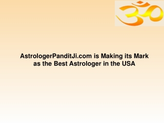 AstrologerPanditJi.com is Making its Mark as the Best Astrologer in the USA