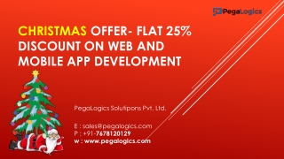 Christmas offer flat 25% discount on web & Mobile App Development