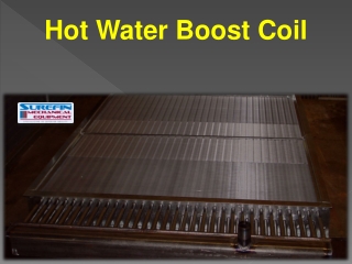 Hot Water Boost Coil