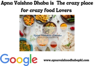 Best Restaurant In Panchkula - Apna Vaishno Dhaba