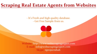 Scraping Real Estate Agents from Websites