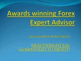 Awards winning forex Expert Advisors