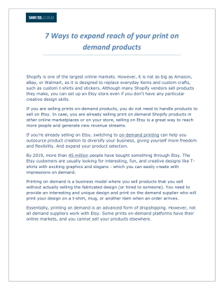 7 ways to expand reach of your Print on Demand products