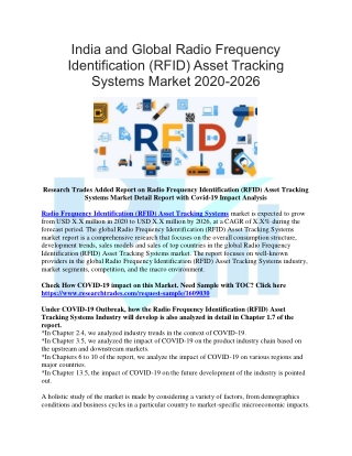 India and Global Radio Frequency Identification (RFID) Asset Tracking Systems Market 2020-2026