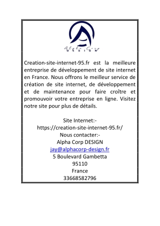 Agence de création de site internet | Creation-site-internet-95.fr