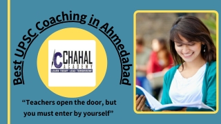 Best UPSC Coaching in Ahmedabad
