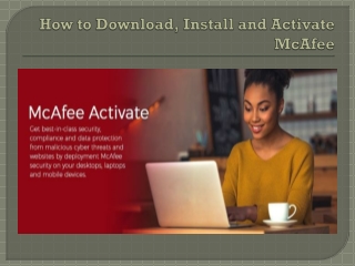 How to Download Install and Activate Mcafee - Mcafee.com/Activate
