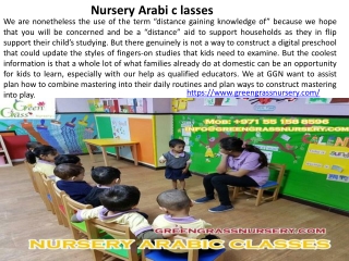 Best nursery in Jumeirah