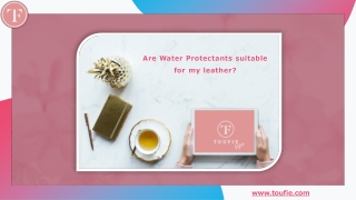 Are Water Protectants suitable for my leather?