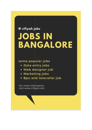Home based work from home jobs in Bangalore