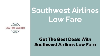 Southwest Airlines Low Fare